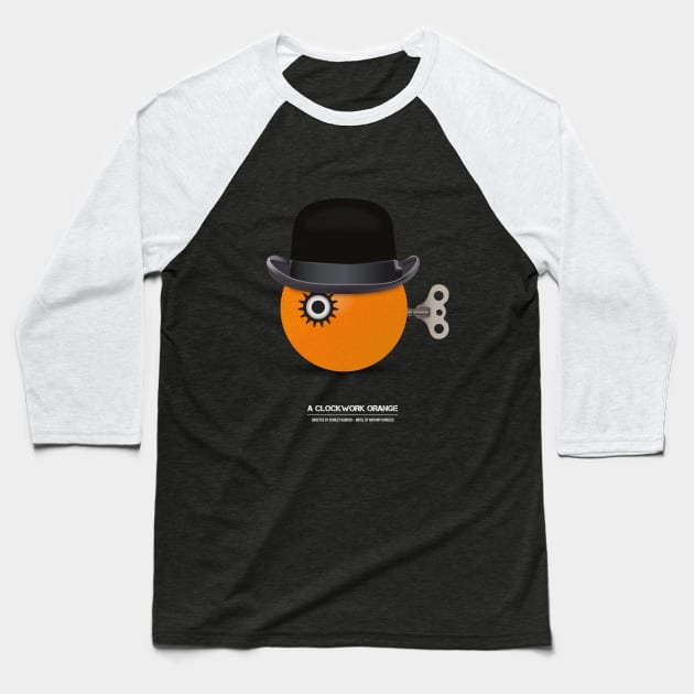 A Clockwork Orange - Alternative Movie Poster Baseball T-Shirt by MoviePosterBoy